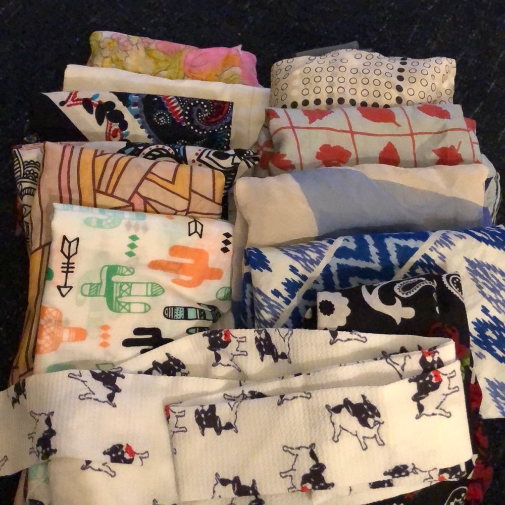 12 hair scarves